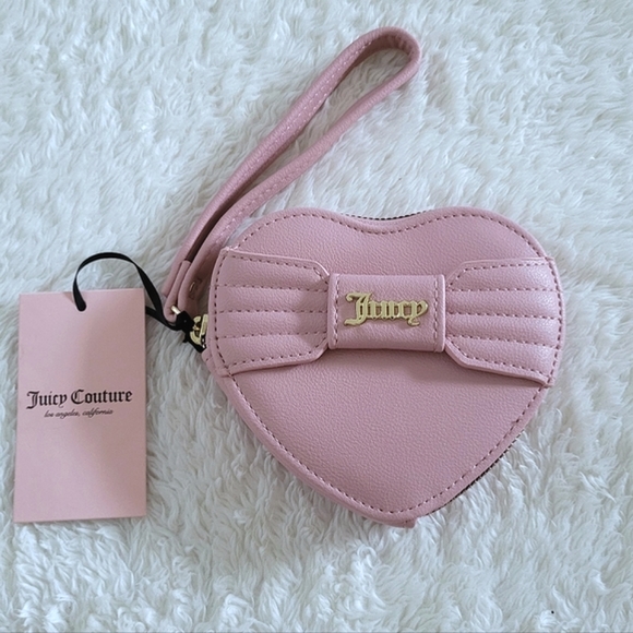 Juicy🍊 Couture Pretty Bow🎀 Heart❤ Shaped Coin🪙 Purse - NWT - Picture 8 of 12